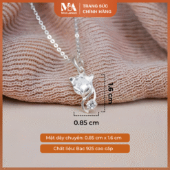 Alternative view of Mặt Dây Chuyền Hồ Ly Hợp Mệnh Bạc 925 Không Gỉ - Moa Jewel MM0002