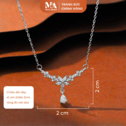 Alternative view of Dây chuyền Bạc Thanh Thoát Nhẹ Nhàng Bạc Không Gỉ - Moa Jewel MD0003