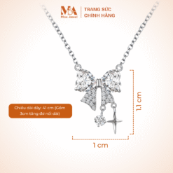Alternative view of Dây chuyền Bạc Chiếc Nơ Bạc Không Gỉ - Moa Jewel MD0004